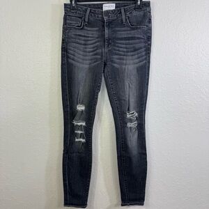 Parker Smith jeans ripped skinny 27 Women's‎ Distressed Black denim Jeans